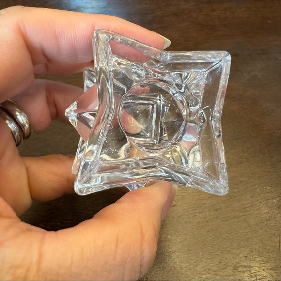Michael C. Fina Fifth Avenue 24% Lead Crystal Star Candle Holder Vintage - Picture 12 of 14